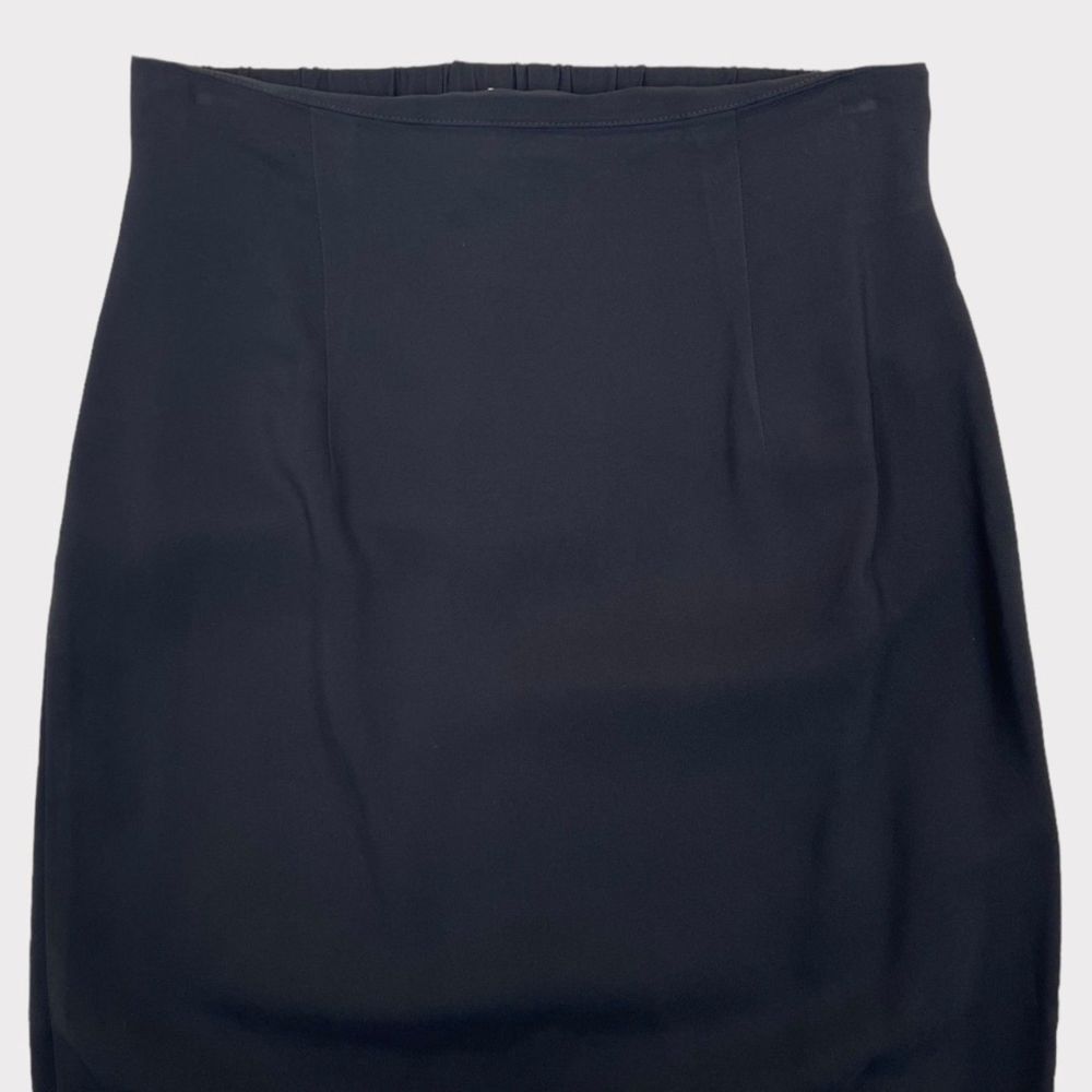 CO Essentials Black Pull-On Midi Pencil Skirt Women's Size Small - Picture 4 of 12